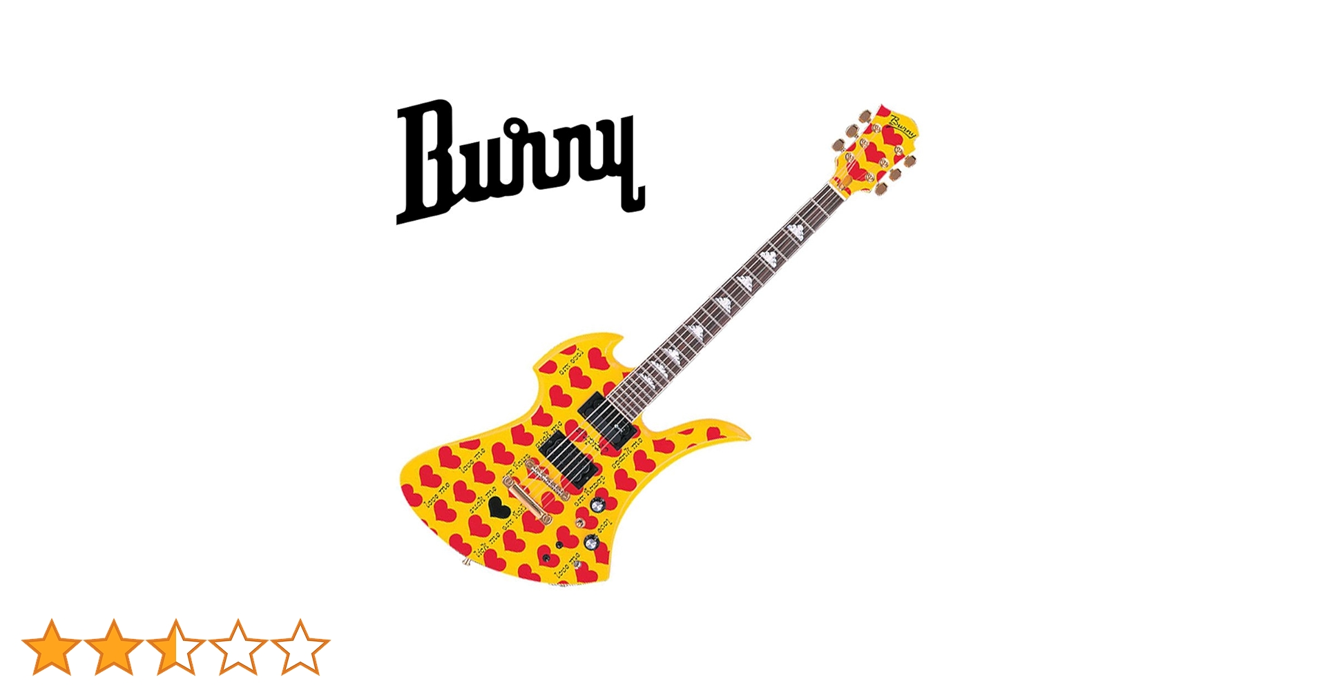 Amazon | BURNY バーニー エレキギター MG-145S Heart Yellow